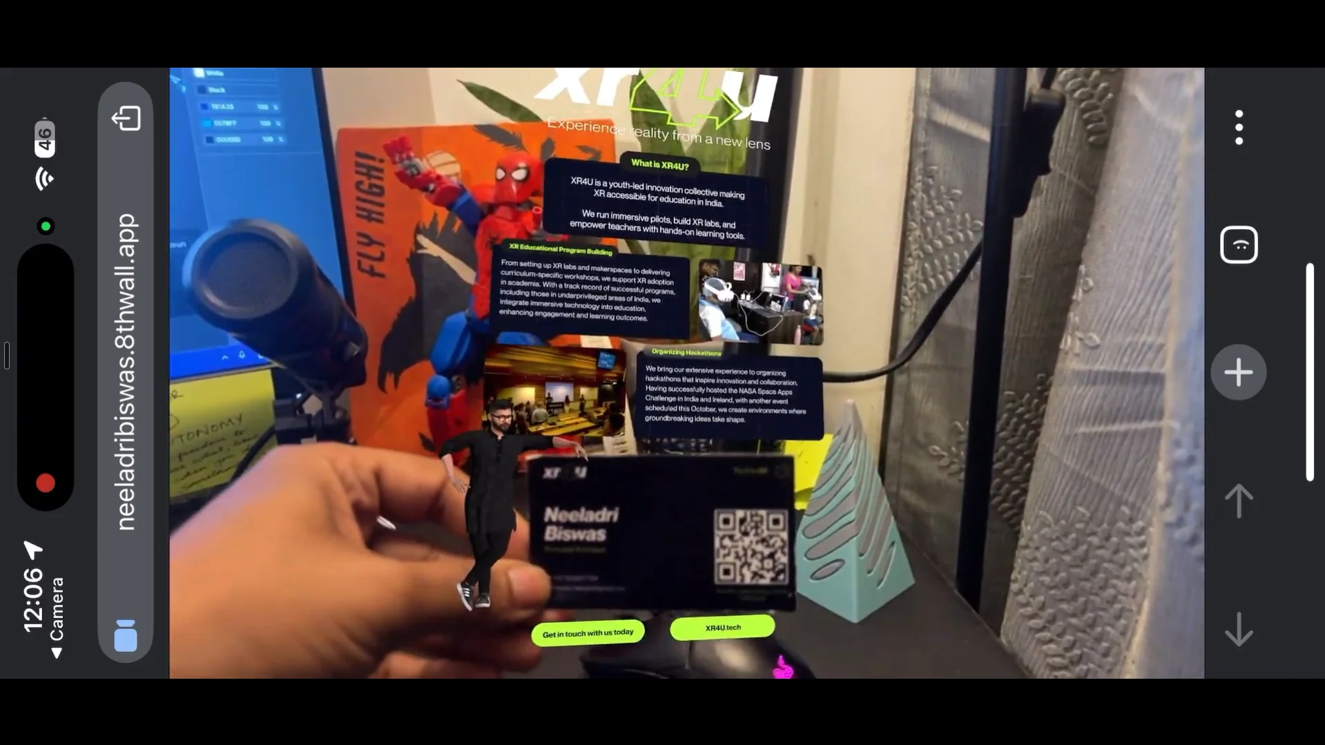 XR Educational Material AR Card for educator sharing
