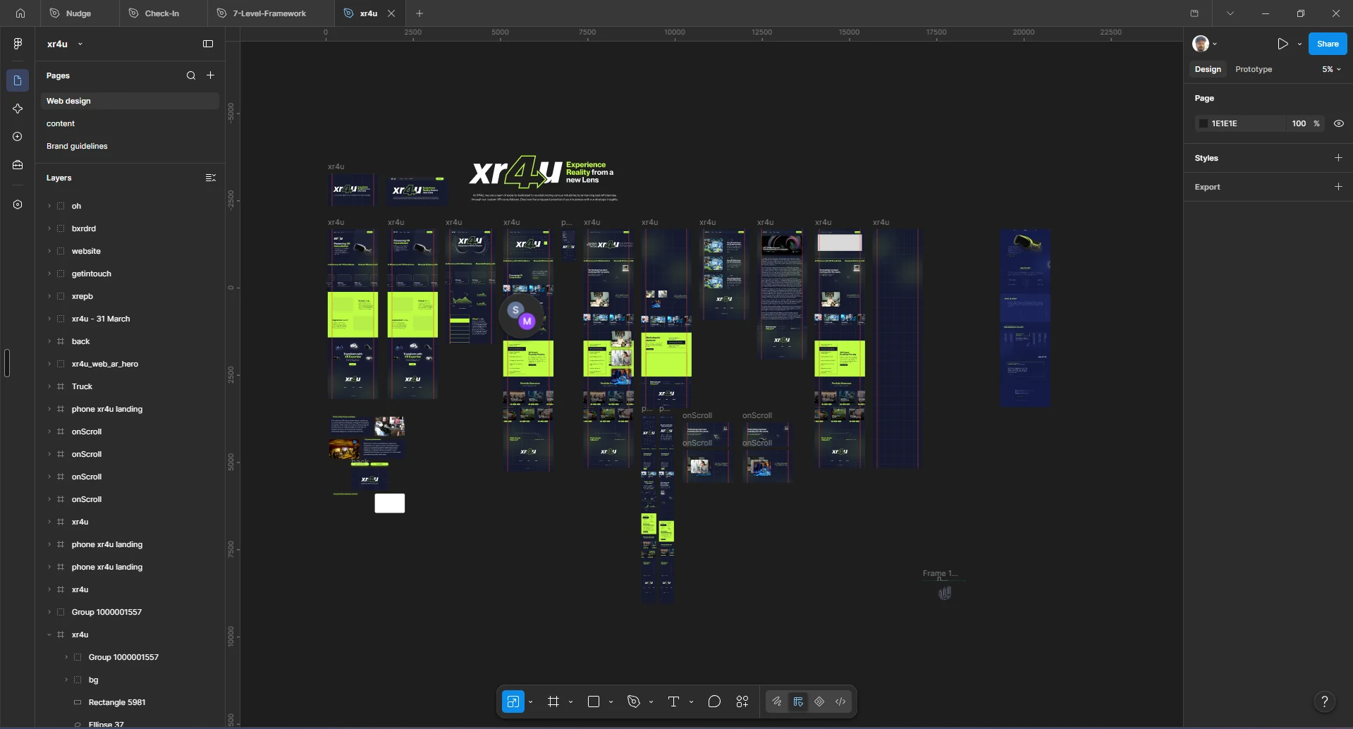 Spatial interface prototyping and environment experiments